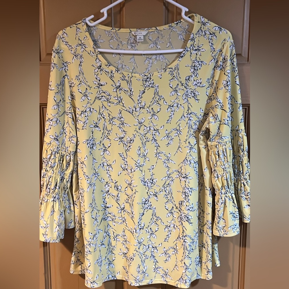 Floral Yellow Women's Top